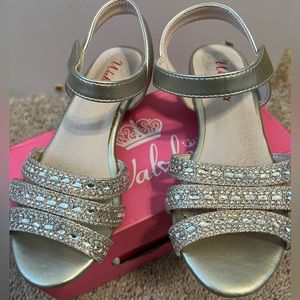 Girls Gold Fancy Shoes Size 12